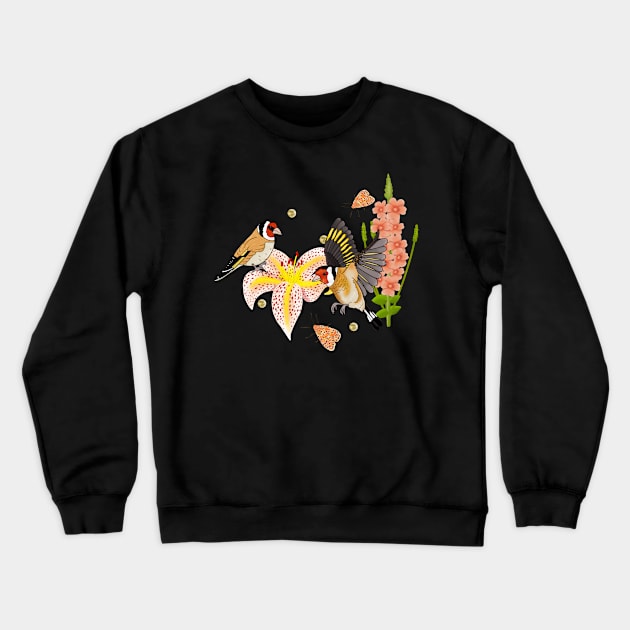 Goldfinch romance Crewneck Sweatshirt by Naty Design Prague